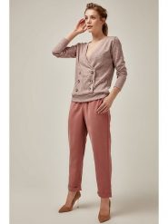 Milan Kiss Bluzka w kolorze jasnoróżowym rozmiar: L. Różowe bluzki damskie Milan Kiss, l, bez wzorów, bez kołnierzyka, bez ramiączek. Za 72.45 zł.