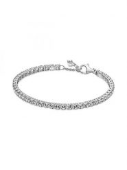 Pandora Srebrna bransoletka rozmiar: 16 cm. Szare bransoletki damskie Pandora, srebrne. Za 391.84 zł.