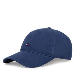 Czapka z daszkiem Tommy Hilfiger. Niebieskie czapki męskie Tommy Hilfiger, bez wzorów. Za 169.99 zł.