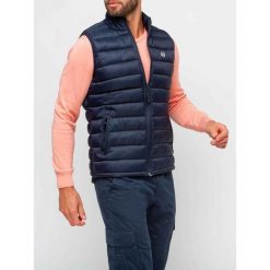 Kamizelka męska TBS Fabiasan. Niebieskie kamizelki męskie Tbs, m, z materiału. Za 449.00 zł.