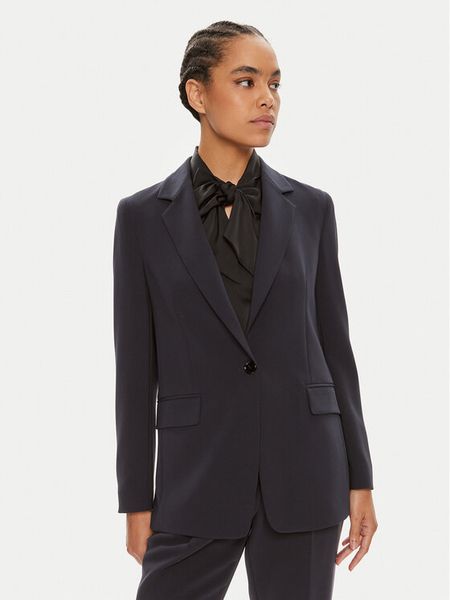 Boss Marynarka Jocaluah 50490053 Granatowy Regular Fit. Niebieskie marynarki i żakiety damskie Boss, bez wzorów, z syntetyku. Za 1,599.00 zł.