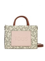 TOUS Torebka Amaya Kaos Icon 2002188201 Beżowy. Brązowe torebki klasyczne damskie Tous, bez wzorów, ze skóry, bez dodatków. Za 999.99 zł.