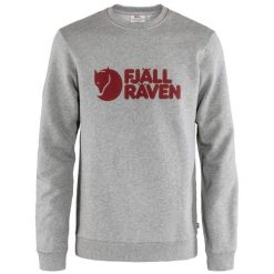 Bluza bawełniana męska Fjallraven Logo Sweater. Szare bluzy bez kaptura męskie Fjällräven, m, z bawełny. Za 417.99 zł.