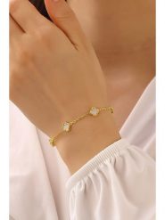 Miu Silver Srebrna bransoletka z masą perłową rozmiar: onesize. Brązowe bransoletki damskie Miu Silver, srebrne. Za 121.99 zł.