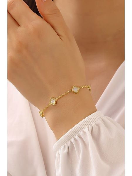 Miu Silver Srebrna bransoletka z masą perłową rozmiar: onesize. Brązowe bransoletki damskie Miu Silver, srebrne. Za 121.99 zł.