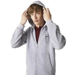 Bluza męska Lacoste SH1209. Szare bluzy z kapturem męskie Lacoste, m, z bawełny. Za 347.00 zł.