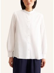 Seidensticker Bluzka w kolorze białym rozmiar: 42. Białe bluzki damskie Seidensticker, bez wzorów, z bawełny, bez kołnierzyka, bez ramiączek. Za 180.49 zł.