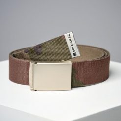 Pasek outdoor SOLOGNAC 100 camo. Brązowe paski męskie SOLOGNAC, bez wzorów, z poliesteru, sportowe. Za 39.99 zł.