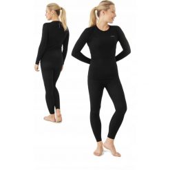 Bielizna termoaktywna dla kobiet Viking Lockess Bamboo. Czarna bielizna termoaktywna damska VIKING, xl, bez wzorów. Za 169.99 zł.