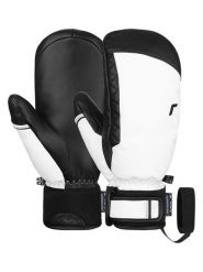 Reusch Rękawiczki funkcyjne "Laura" w kolorze biało-czarnym rozmiar: 7. Białe rękawiczki damskie REUSCH, bez wzorów, ze skóry. Za 383.80 zł.