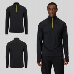 BLUZA MĘSKA TREKKINGOWA SPORTOWA 4F SZYBKOSCHNĄCA M639 SS26 KOLOR CZARNY. Czarne bluzy bez kaptura męskie 4f, l, z materiału. Za 132.00 zł.