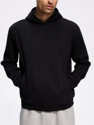 Bluza z kapurem - czarny. Czarne bluzy bez kaptura męskie Reserved, l, z bawełny. Za 119.99 zł.