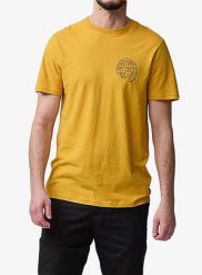 Koszulka bawełniana męska Fjallraven Hemp Blend Out Here T-shirt. Żółte t-shirty męskie Fjällräven, na lato, m, bez wzorów, z bawełny, bez kołnierzyka. Za 240.89 zł.