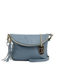 Lucca Baldi Skórzana torebka "Cetona" w kolorze błękitnym - 24 x 18 x 4 cm rozmiar: onesize. Niebieskie torebki klasyczne damskie Lucca Baldi, bez wzorów, z materiału, bez dodatków. Za 173.99 zł.