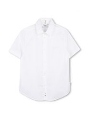 BOSS Koszula J53160 S Biały Regular Fit. Białe koszule chłopięce Boss, bez wzorów, z bawełny, bez kołnierzyka, bez ramiączek. Za 316.99 zł.