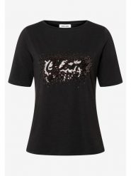 More & More Koszulka w kolorze czarnym rozmiar: 36. Czarne bluzki damskie MORE & MORE, bez wzorów, bez kołnierzyka, bez ramiączek. Za 73.95 zł.