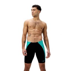 Spodenki pływackie męskie Speedo End+ Max Splice Mid Jam. Czarne kąpielówki męskie Speedo, m, bez wzorów, do pływania. Za 239.99 zł.