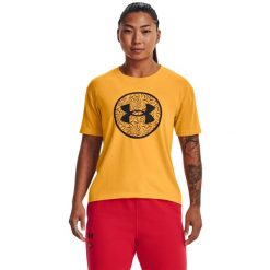 Koszulka damska UNDER ARMOUR SS TEE LUNAR NEW YEAR. Brązowe bluzki sportowe damskie Under Armour, s, bez wzorów, bez ramiączek. Za 99.99 zł.