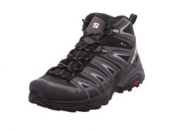 Buty trekkingowe męskie Salomon X Ultra Pioneer Mid Gtx Gore-tex. Czarne buty trekkingowe męskie Salomon, z gore-texu, za kostkę, bez zapięcia, outdoorowe, gore-tex. Za 682.00 zł.
