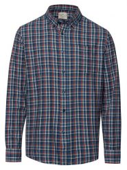 Cross Jeans Koszula - Regular fit - w kolorze granatowym rozmiar: XL. Niebieskie koszule męskie Cross Jeans, xl, bez wzorów, z bawełny, bez kołnierzyka, bez ramiączek. Za 109.78 zł.
