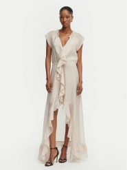 Guess Sukienka koktajlowa W6GK87 W2111 Beżowy jasny Regular Fit. Brązowe sukienki damskie Guess, s, z aplikacjami, z syntetyku, wizytowe, bez kołnierzyka, bez ramiączek. Za 794.99 zł.