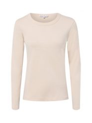 Marie Lund koszulka z długim rękawem Kobiety Bawełna (100%) beżowy, S. Brązowe t-shirty damskie Marie Lund, s, bez wzorów, z bawełny, bez kołnierzyka. Za 149.95 zł.