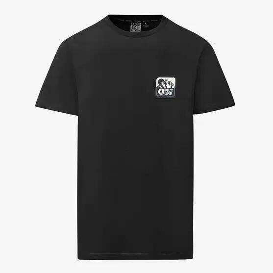 T Shirt Picture Adak Black. Czarne t-shirty męskie Picture, l, bez wzorów, z jeansu, bez kołnierzyka. Za 156.51 zł.