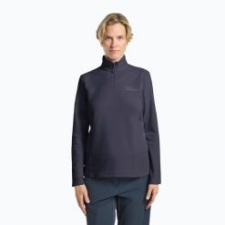 Bluza trekkingowa damska Jack Wolfskin Taunus Hz. Niebieskie bluzy bez kaptura damskie Jack Wolfskin, xs, z materiału. Za 179.99 zł.