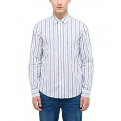 Męska Koszula Mustang Style Rawlins Green Multi Bold Stripe 1016470 12744. Zielone koszule męskie Mustang, m, bez wzorów, bez kołnierzyka, bez ramiączek. W wyprzedaży za 100.00 zł.