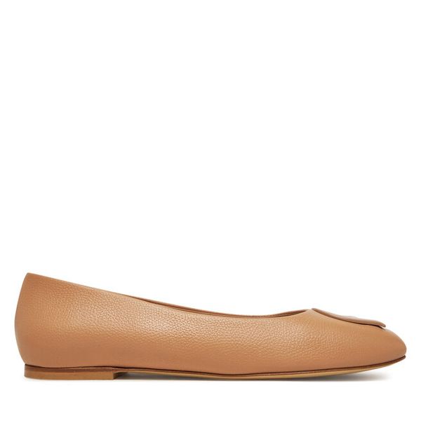 Baleriny Aigner. Brązowe baleriny damskie Aigner, bez wzorów, bez obcasa. Za 799.99 zł.