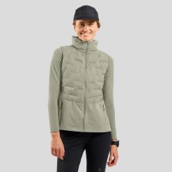 Kamizelka biegowa ODLO Zeroweight Insulator. Brązowe kamizelki damskie Odlo, s, z materiału. Za 724.50 zł.