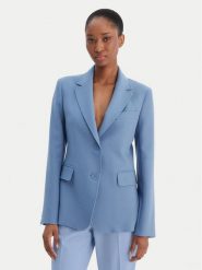 Weekend Max Mara Marynarka Uva 2615041061 Błękitny Slim Fit. Niebieskie marynarki i żakiety damskie Weekend Max Mara, bez wzorów, z syntetyku. Za 1,489.00 zł.