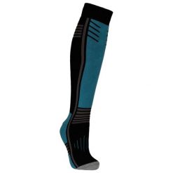 Skarpety Narciarskie Unisex Dla Dorosłych Icy. Czarne skarpetki damskie Trespass, bez wzorów, z elastanu. Za 104.99 zł.