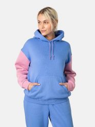 KARI TRAA Bluza "Anelie" w kolorze niebiesko-jasnoróżowym rozmiar: M. Niebieskie bluzy z kapturem damskie Kari Traa, m, z bawełny. Za 202.03 zł.