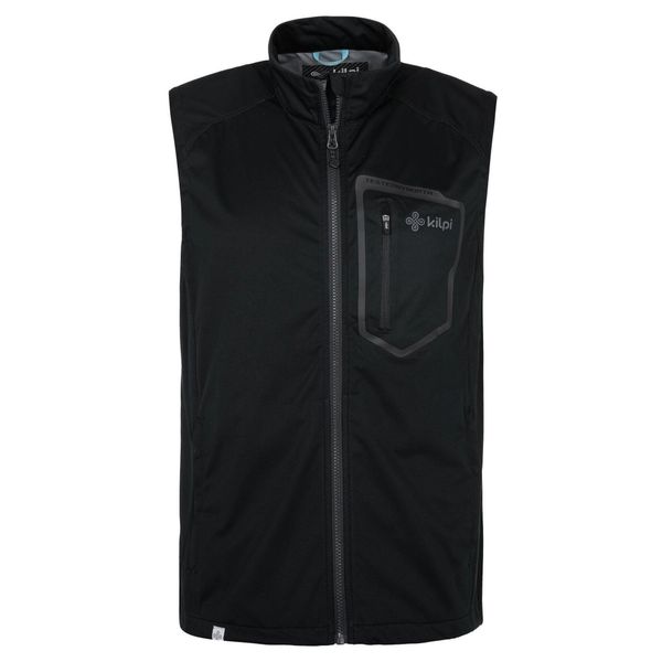 Męska kamizelka softshell Kilpi RIELLO-M. Czarne kurtki softshell damskie Kilpi, m, bez wzorów, z materiału, bez kaptura. Za 186.00 zł.