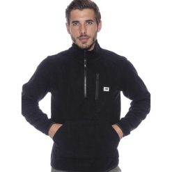 Męska kurtka Leone 1947 Apparel Micro Polar, ze stójką i zamkiem do połowy. Czarne kurtki męskie LEONE 1947 APPAREL, l, bez wzorów, z polaru, sportowe, bez kaptura. Za 65.68 zł.