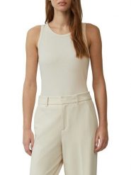 S.Oliver Top w kolorze beżowym rozmiar: 44. Brązowe topy damskie S.Oliver, s, bez wzorów, bez kołnierzyka. Za 43.99 zł.