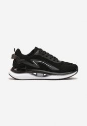 Czarne Sznurowane Buty Sportowe z Miękką Podeszwą i Siateczką Elerina. Czarne buty sportowe na co dzień męskie Born2be, bez zapięcia. Za 99.99 zł.