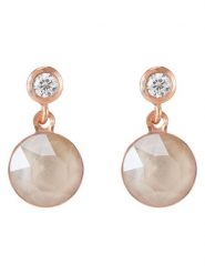 COEUR DE LION Pozłacane kolczyki-wkrętki z kryształami Swarovski rozmiar: onesize. Brązowe kolczyki damskie COEUR DE LION, z kryształem, pozłacane. Za 130.99 zł.