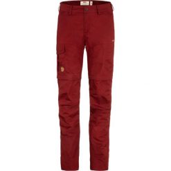 Spodnie trekkingowe damskie Fjallraven Karla Pro Zip-off Trousers. Czerwone spodnie dresowe damskie Fjällräven, na lato, bez wzorów. Za 697.99 zł.