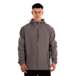 Kurtka softshell wodoodporna William Martin z podszewką polarową. Szare kurtki męskie Softee, m, bez wzorów, z elastanu. Za 276.99 zł.