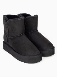 ISLAND BOOT Botki zimowe "Chloe" w kolorze czarnym rozmiar: 41. Czarne botki damskie Island Boot, na zimę, bez obcasa, bez zapięcia. Za 165.99 zł.