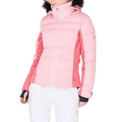 Kurtka narciarska damska Salomon Stormcozy. Czerwone kurtki damskie Salomon, s, bez wzorów, z poliesteru, bez kaptura, narciarskie. Za 680.00 zł.