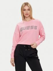 Guess Bluza Skylar V4GQ07 K8802 Różowy Relaxed Fit. Czerwone bluzy bez kaptura damskie Guess, s, z syntetyku. Za 179.99 zł.