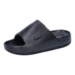 Klapki damskie Nike DX4816001. Czarne klapki damskie Nike, bez wzorów, z materiału, bez obcasa. Za 325.00 zł.