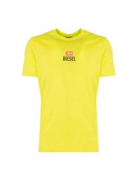 Diesel T-Shirt "T-Just" | A11184-RGRAI-5JE | Mężczyzna | Żółty. Żółte t-shirty męskie Diesel, m, bez wzorów, z bawełny, bez kołnierzyka. W wyprzedaży za 139.00 zł.