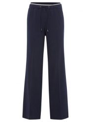 Olsen Spodnie w kolorze granatowym rozmiar: 44. Niebieskie spodnie materiałowe damskie Olsen, bez wzorów, z materiału. Za 156.98 zł.