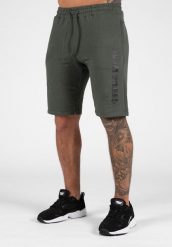 Milo Szorty - Czarny/Szary. Czarne szorty męskie GORILLA WEAR, m, z bawełny, na fitness i siłownię. Za 221.00 zł.