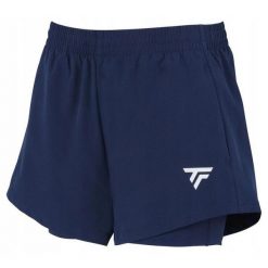 Spodenki tenisowe damskie Tecnifibre Team Short. Niebieskie szorty damskie TECNIFIBRE, bez wzorów, sportowe. Za 179.00 zł.