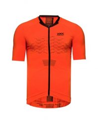 Koszulka rowerowa męska X-Bionic The Trick 4.0 Bike Zip Orange. Brązowe t-shirty sportowe męskie X BIONIC, l, z dzianiny, bez ramiączek, na fitness i siłownię. Za 360.00 zł.